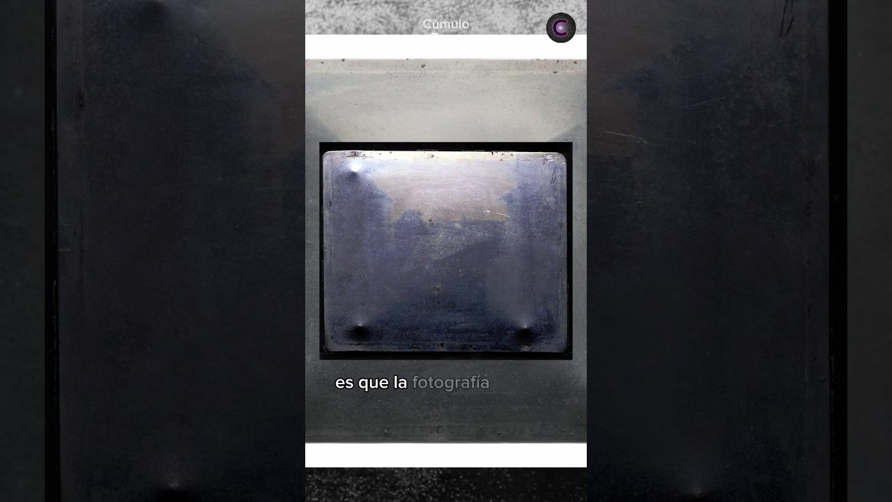 Primera FOTO de la HISTORIA | C&uacute;mulo Tops #datoscuriosos #fotografia