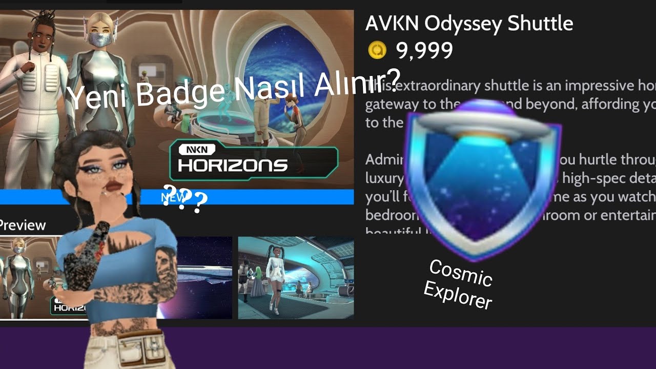 YENİ GELEN BADGE NASIL ALINIR? (Cosmic Explorer Badge) |Avakin Life|