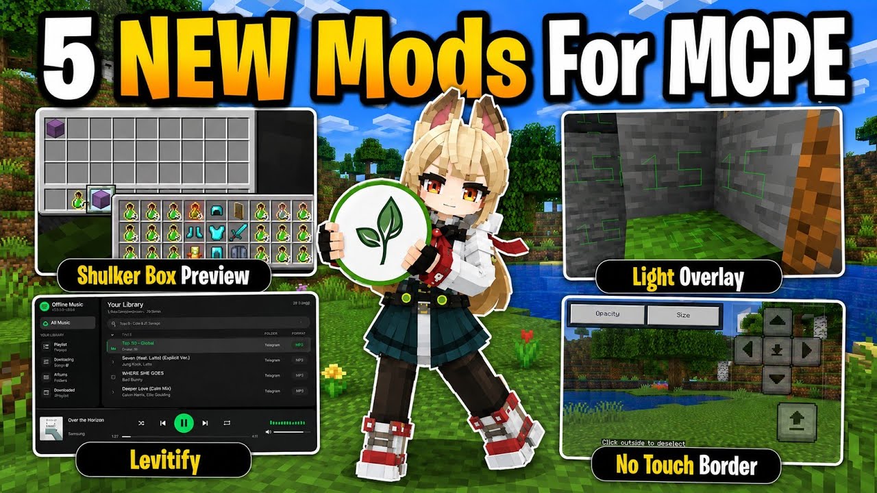 5 NEW & UPDATED Mods For MCPE 26.33 | LeviLauncher For Minecraft