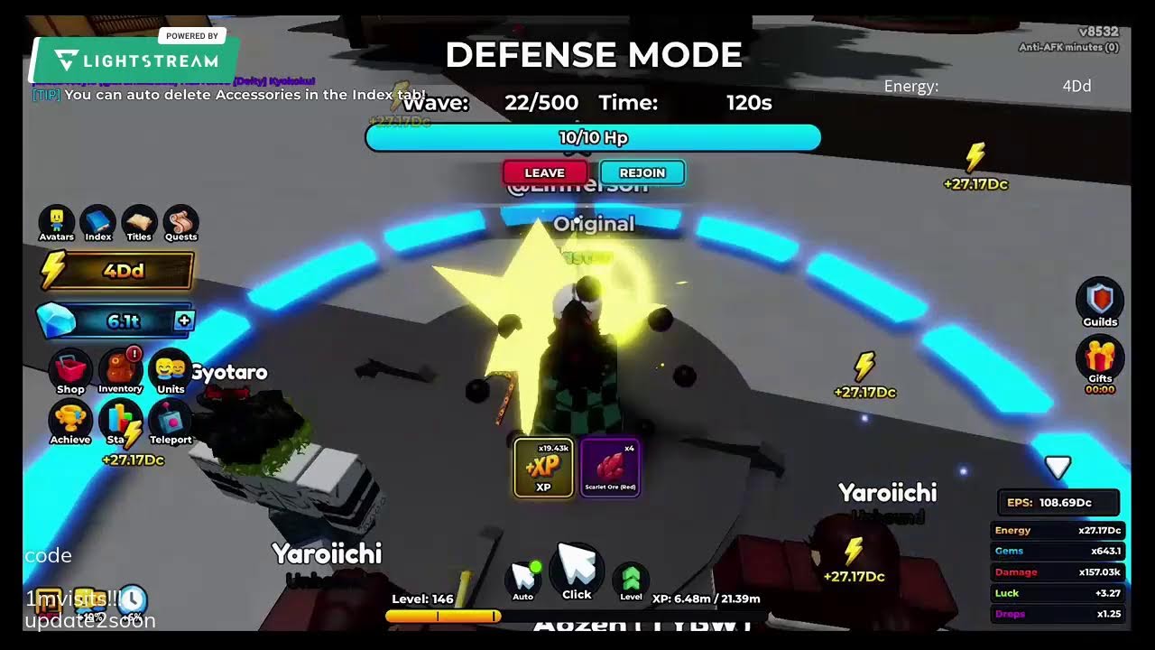 Roblox zero to hero F2P facil demais e anime destroyers   #animedestroyers #roblox #arisecrossover