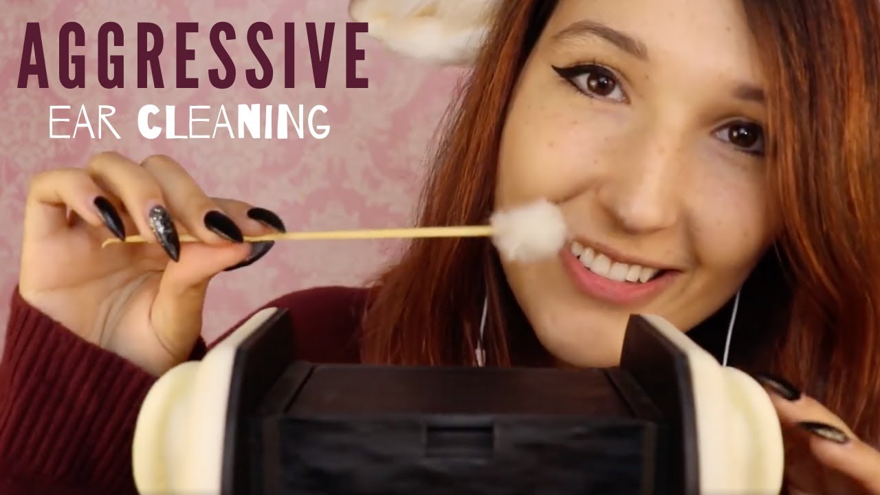 ASMR - ROUGH EAR CLEANING ~ Aggressively Jabbing ur Earholes w/ a STICK (for Relaxation) ~
