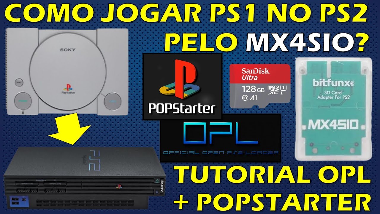 COMO RODAR JOGOS DE PS1 NO PS2 PELO OPL PELO MX4SIO? TUTORIAL COMPLETO