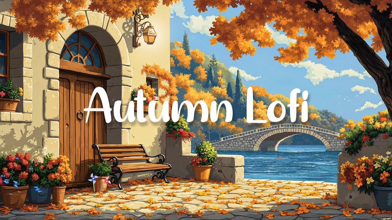 🍁 Old Town Autumn | Cobblestone Street Lofi 🏘️ 