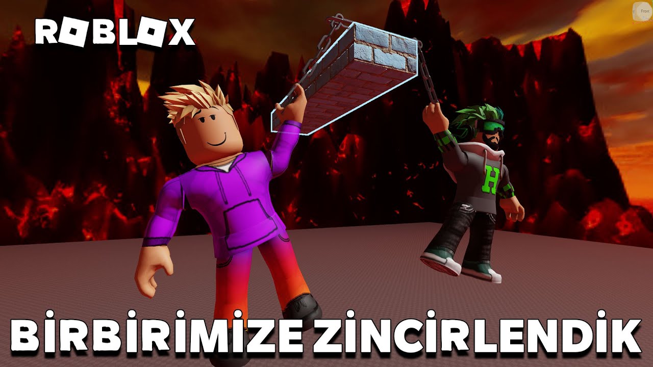 BİRBİRİMİZE ZİNCİRLENDİK CEHENNEMDEN &Ccedil;IKMAYA &Ccedil;ALIŞTIK W/ HAN KANAL | ROBLOX CHAİNED TOGETHER