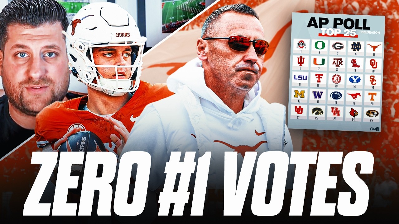 Why didn&rsquo;t Texas receive a SINGLE first place vote in the College Football Preseason Top 25?