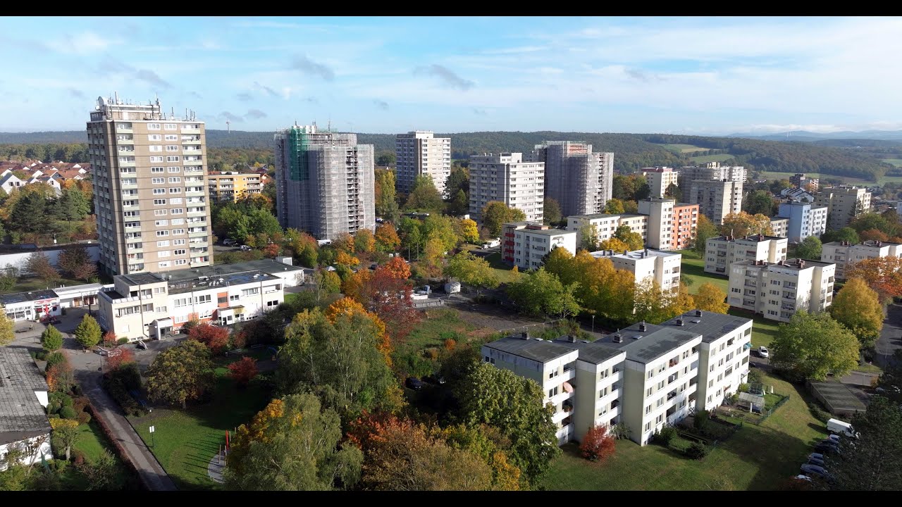 Aschenberg Fulda in 5K - Stockfootage Luftaufnahmen Drohnenaufnahmen Aerial