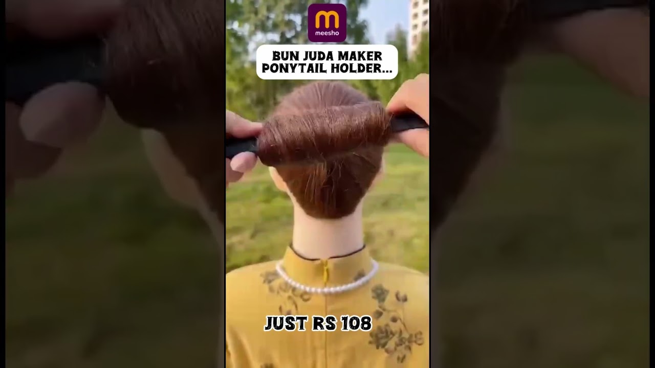 French TwistBun Juda Maker Ponytail  Holder 😱just Rs 108/- 
