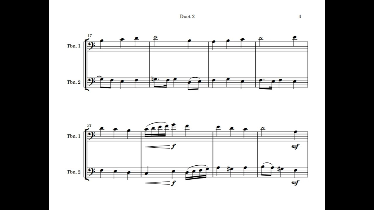 Duetten voor trombone   Duet 2