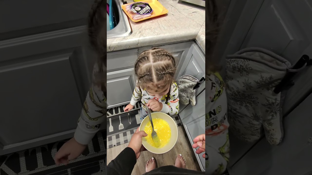 Liam is cooking with mama #toddlercooking #autism #autistic #smartbaby