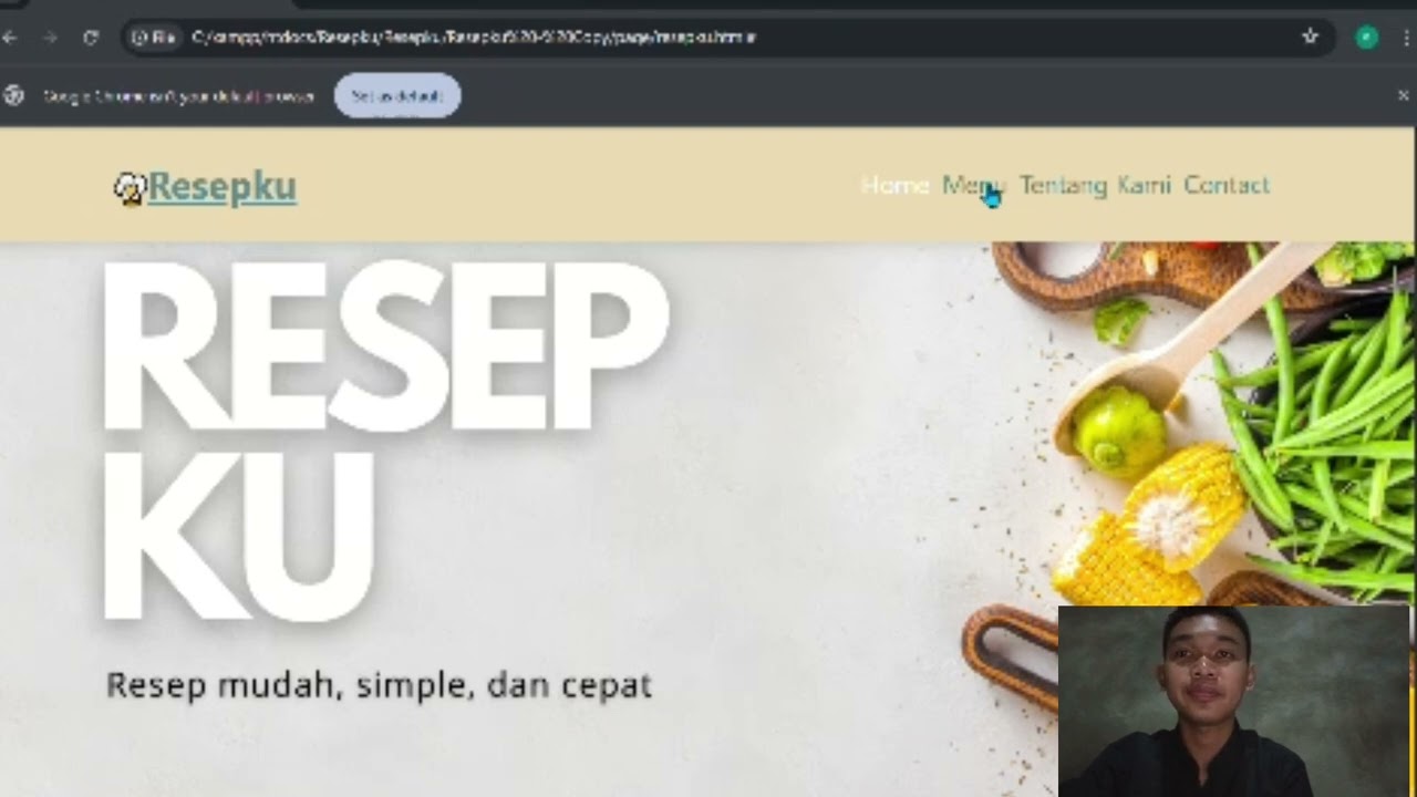 Promotion Website Resepku | M. Afdhal Dzikri