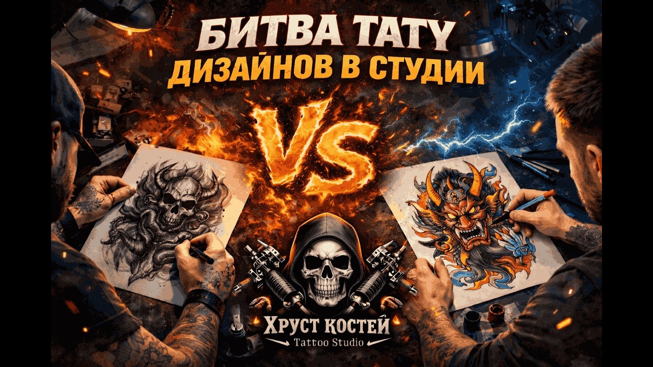 ЧЬЯ ТАТУ ПОБЕДИТ? Жесткая битва дизайнов в нашем салоне!