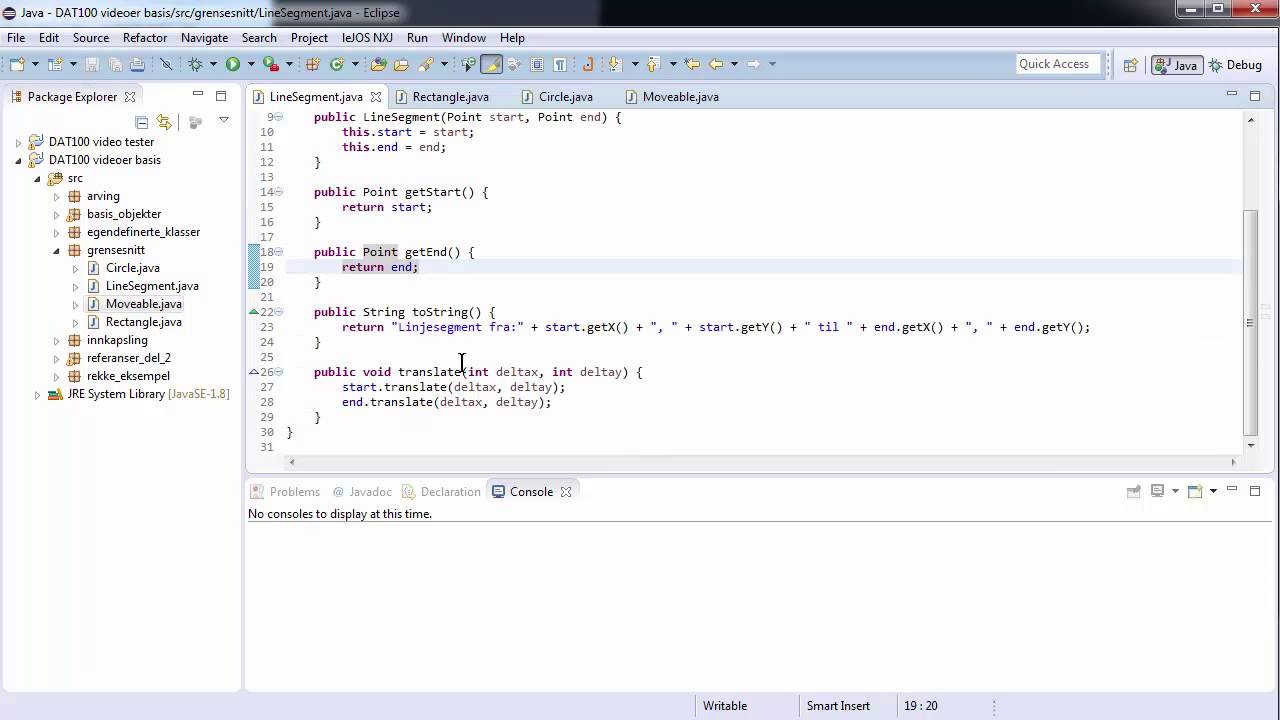 DAT100 video 9: Grensesnitt