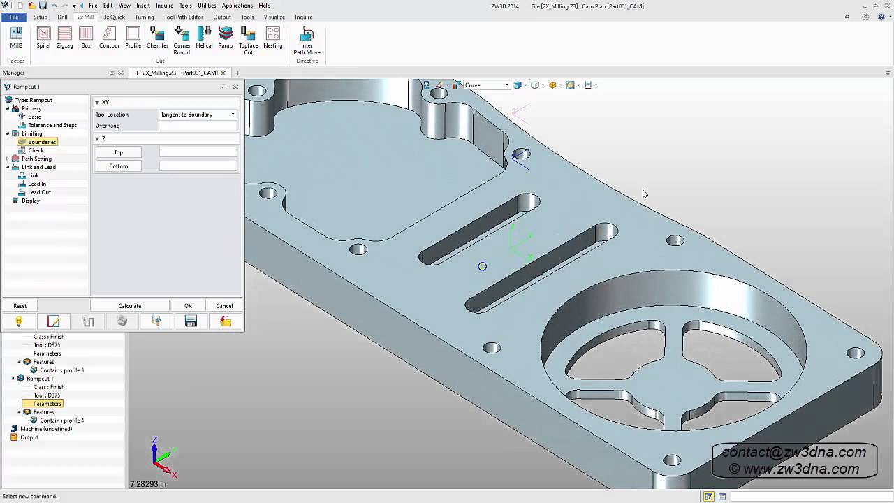 CAD CAM Software ZW3D 2X Machining REV