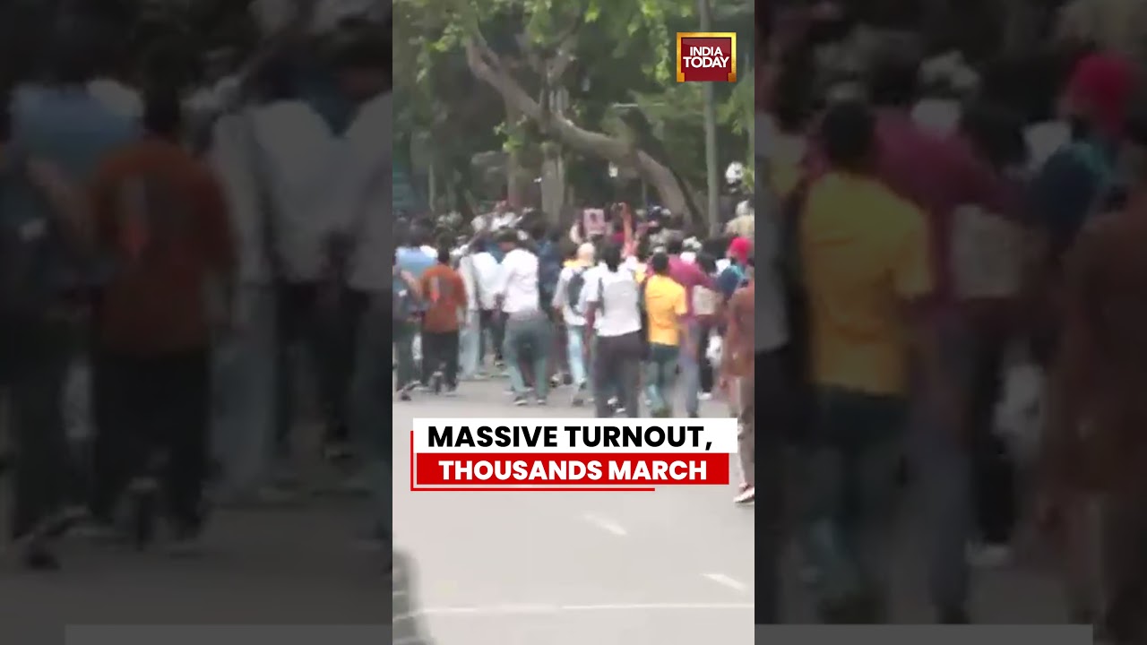 Thousands Flood Central Delhi as CJP Protest March Gathers Momentum | #delhi #protest #delhipolice