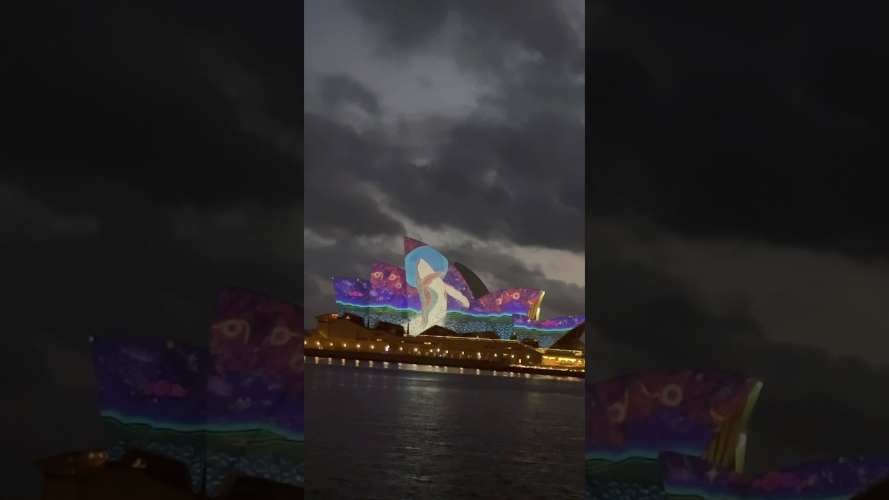 Lighting of the Sails for Australia Day | Sydney Opera House & Disney Wonder