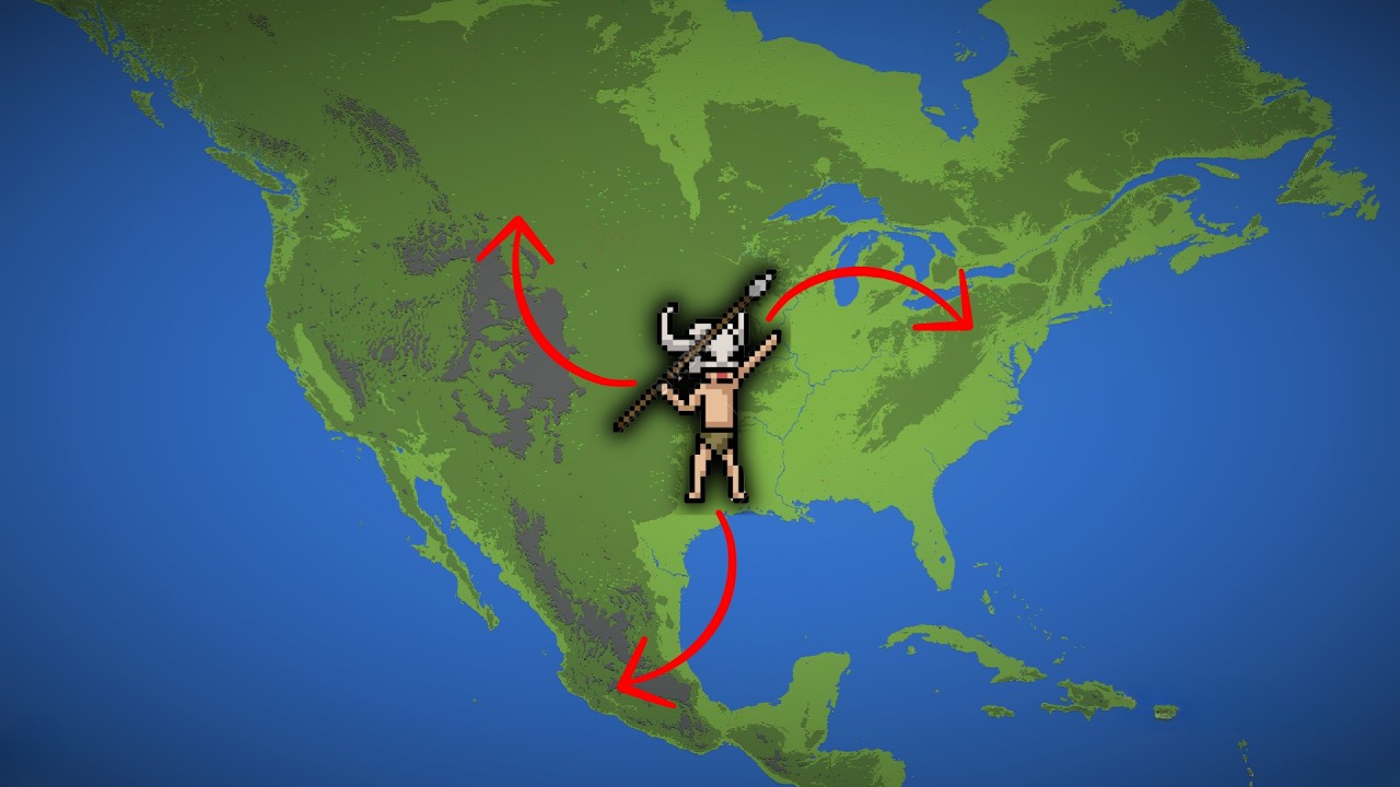 10,000 Years in NORTH AMERICA - Worldbox Timelapse