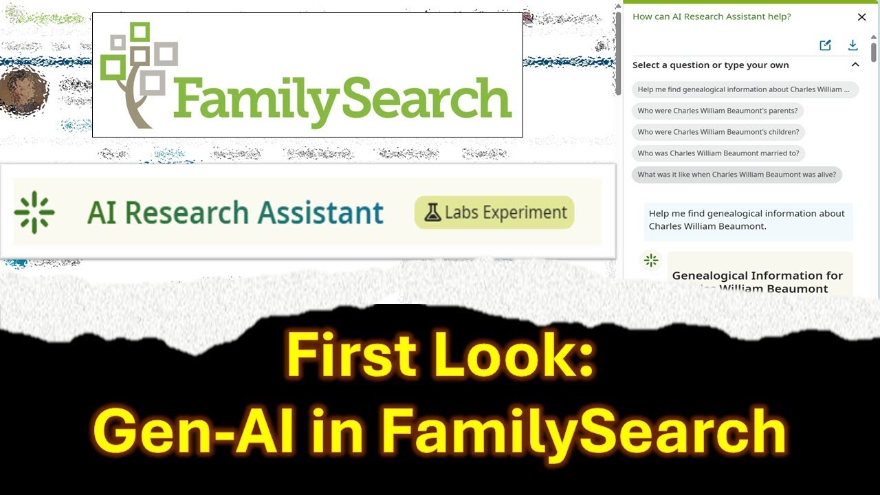 FamilySearch's New AI Research Assistant Resets the Bar