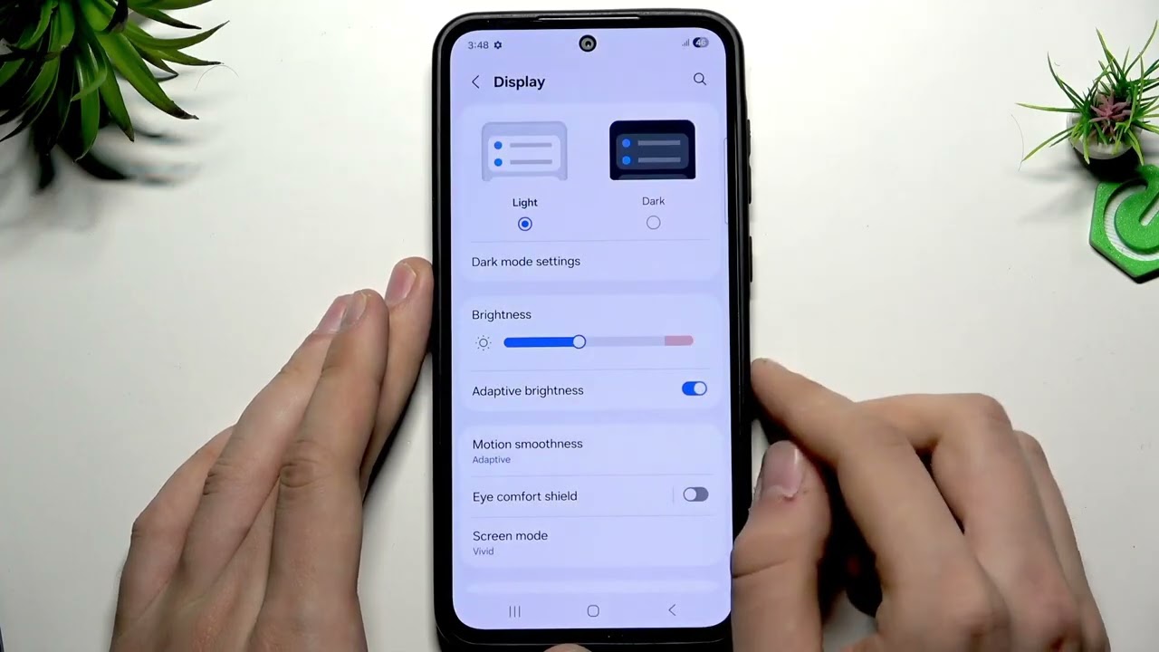 SAMSUNG Galaxy A36 - 自動輝度が効かない時の直し方