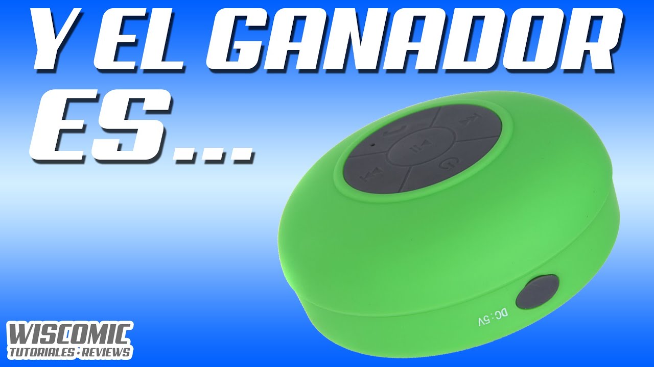 GANADOR DEL SORTEO DE FACEBOOK | Altavoz Bluetooth Resistente al Agua