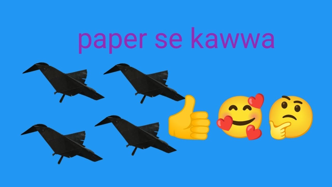 diy paper Crow (birds)|| how to make  paper Crow birds ||
