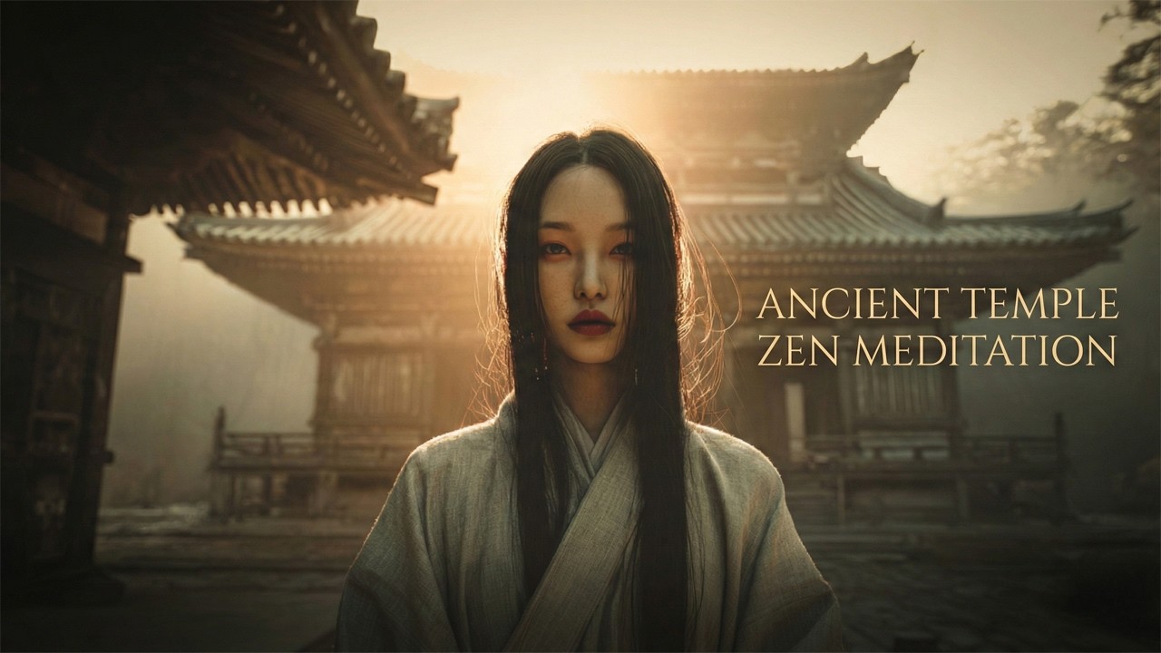 Mystic Harmony Sounds – 1 Hour Sunrise Temple Meditation 🕊️ Deep Zen Calm