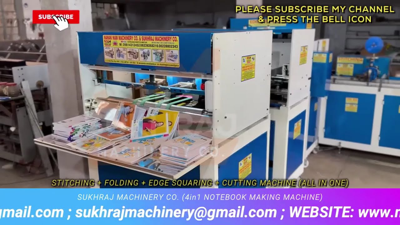 Full Automatic Notebook Making Machine 😍👌| Notebook Making Machine Price | Notebook Business