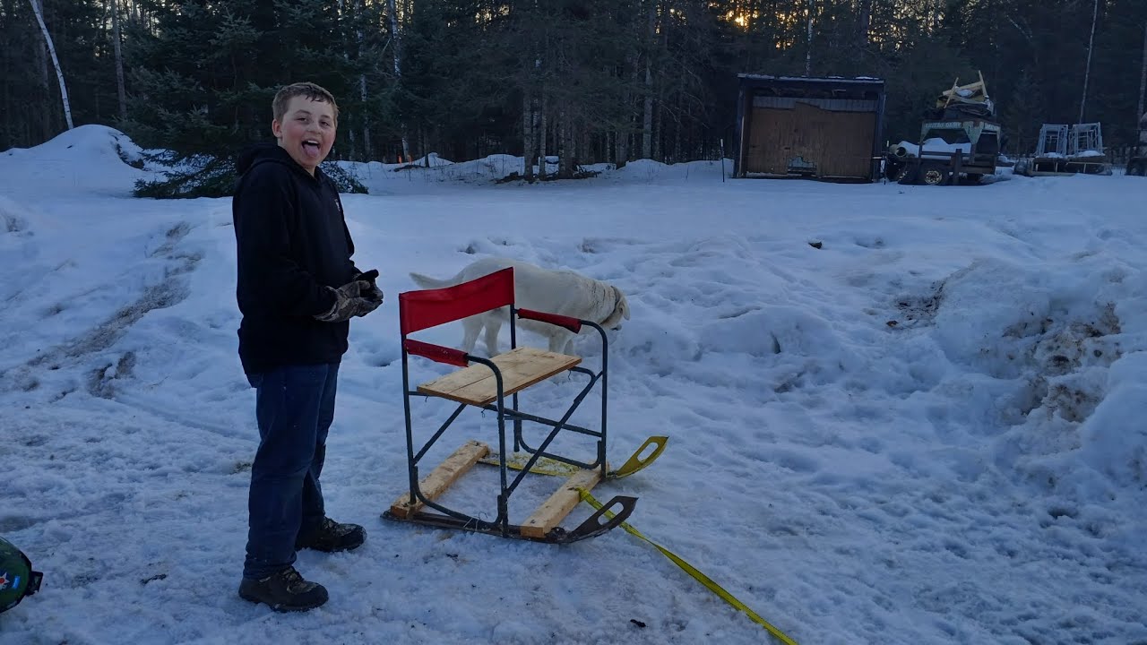 Homemade sled GONE WRONG!