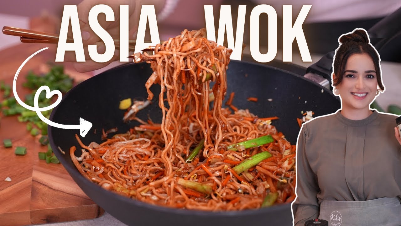 GEBRATENE ASIA-NUDELN IN UNTER 10 MINUTEN 🍜🌾😍