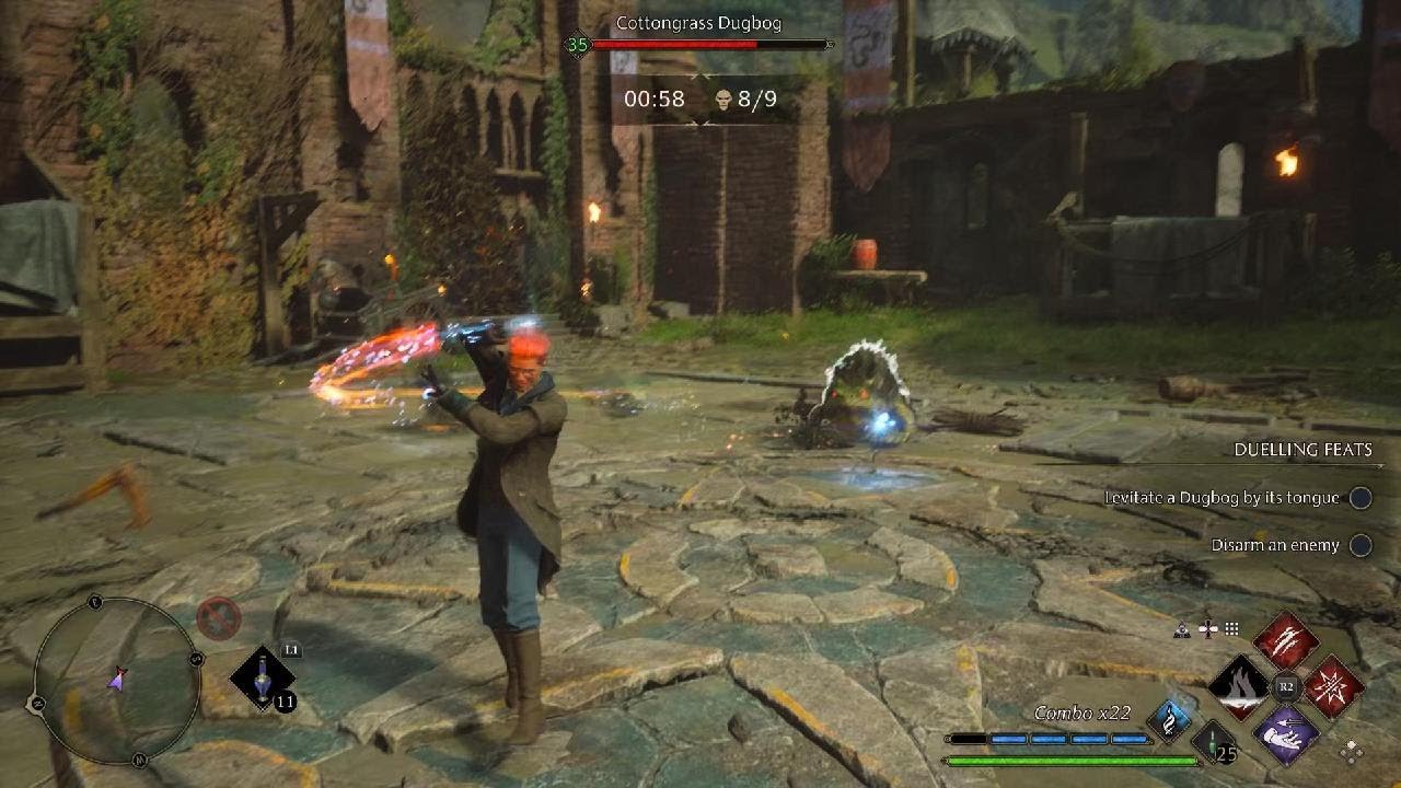 Hogwarts Legacy: South Coast Battle No DMG Under 2 min