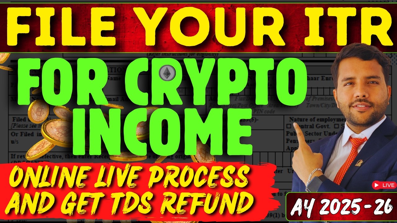 ITR for Crypto Currency (VDA) Income for AY 2025-26, FY 2024-25 #cryptocurrency