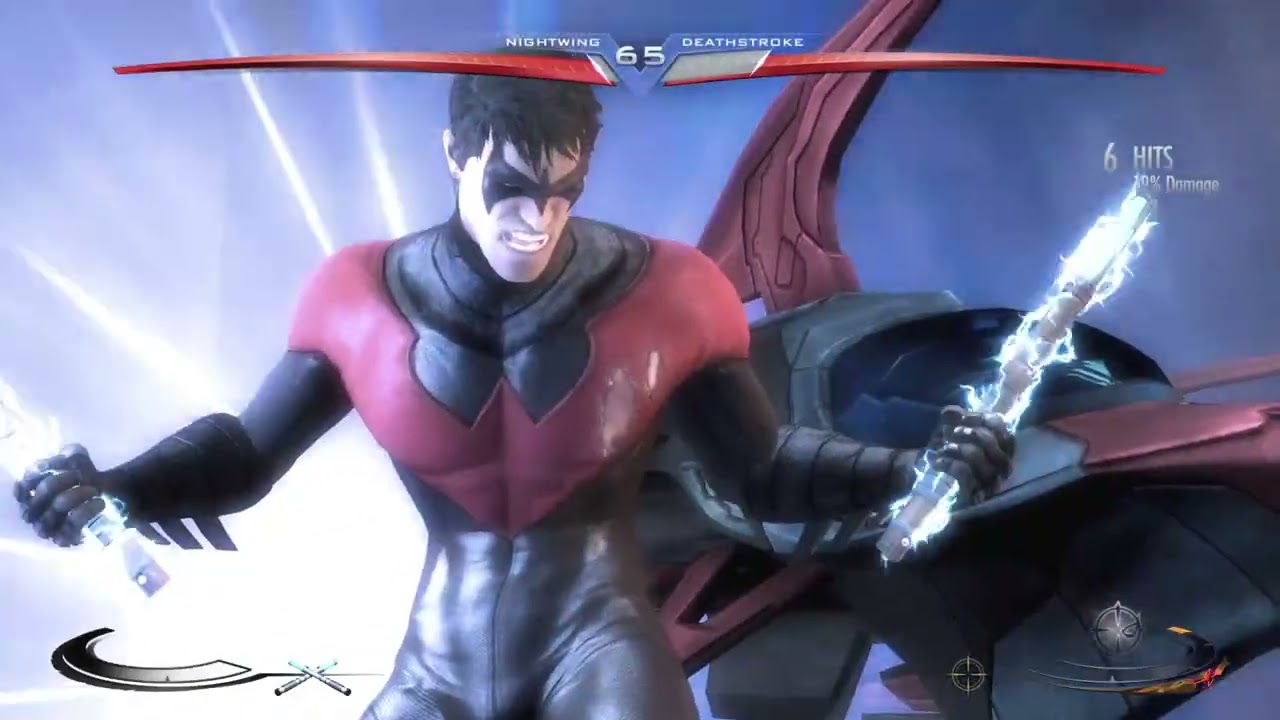 INJUSTICE TEEN TITAN NIGHTWING VS DEATHSTROKE AKA THE TERMINATOR 
