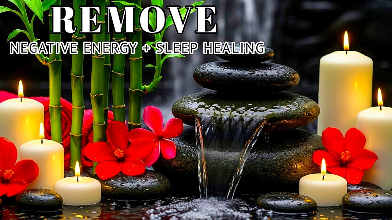 Negative Energy Cleanse 🌼 Relaxing Music with Water Sounds for Healing &Massage soothing music sleep
