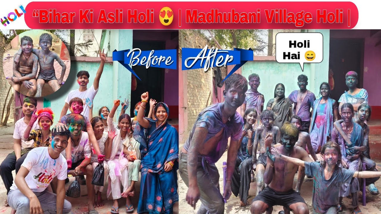 “Bihar Ki Asli Holi 😍 | Madhubani Village Holi | Maithili Holi Vlog 2026” #panditdani #holi2026