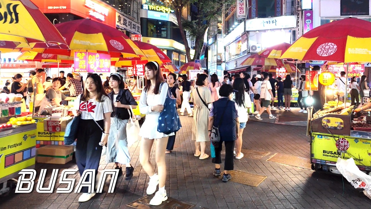 Busan Nampo night walk | Busan is a great city for walking | KOREA | 4K | 남포동, 광복동, 부평 깡통시장 밤 산책