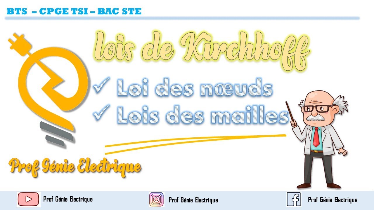 Loi des nœuds et loi des mailles : Lois de Kirchhoff