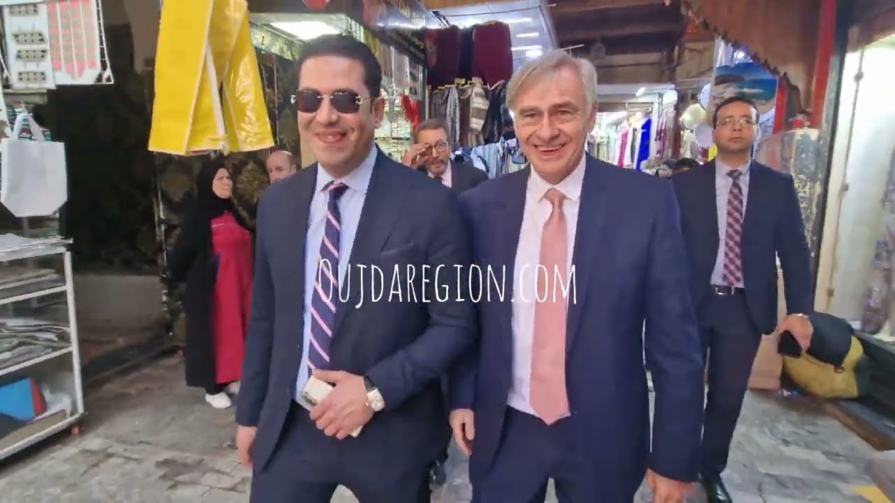 شاهدوا..السفير البلجيكي بقلب المدينة القديمة وجدة