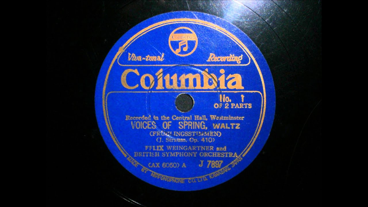 Felix Weingartner - Johann Strauss II - Voices of Spring
