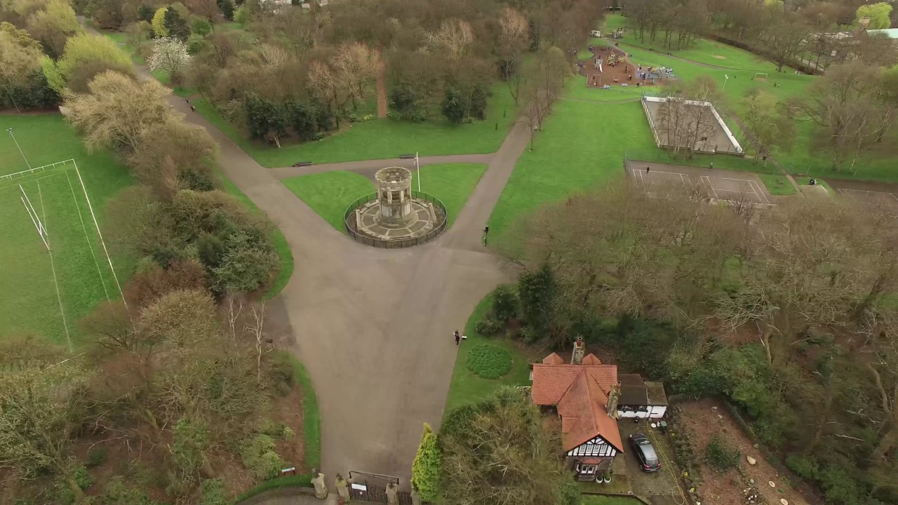 Dewsbury Park Fly around By Quadcopter