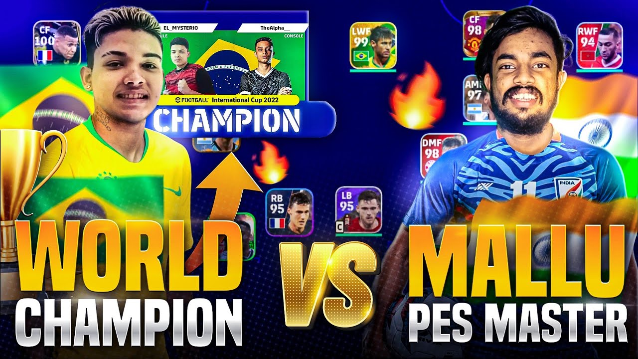 EFOOTBALL WORLD CHAMPION 🆚 MALLU PES MASTER 🥵❤‍🔥 || ഇന്ത്യയുടെ അഭിമാനം ഈ മലയാളി കാക്കുമോ 🇮🇳😈