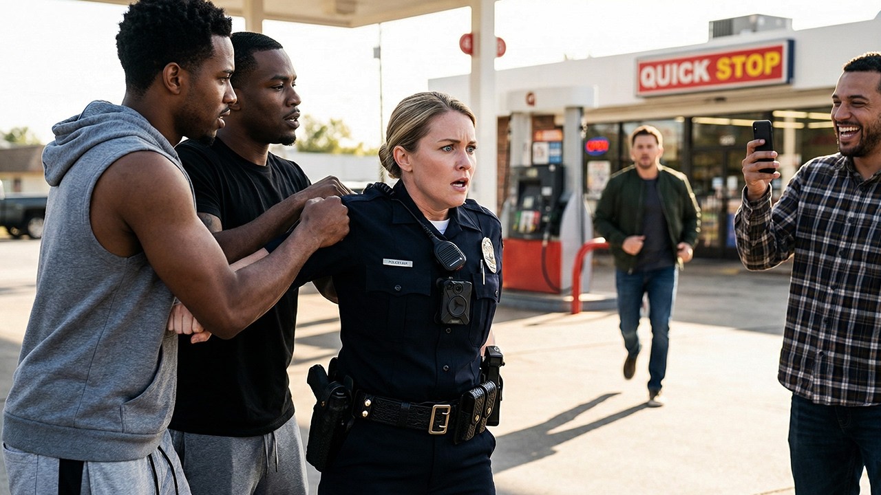 Thugs Attacked a Female Police Officer — Then a Single Dad Did the Unthinkable