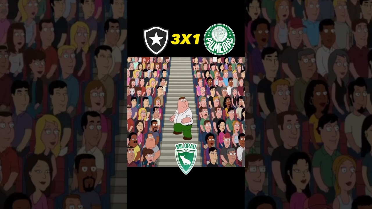 O RESUMO DE BOTAFOGO 3X4 PALMEIRAS 😂😂