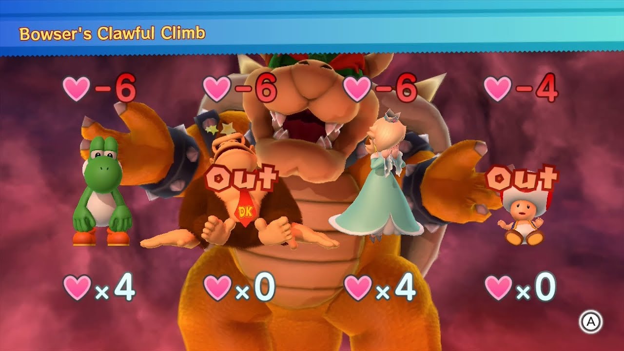 Mario Party 10 Bowser Party #241 Yoshi, Donkey Kong, Rosalina, Toad Mushroom Park Master Difficulty