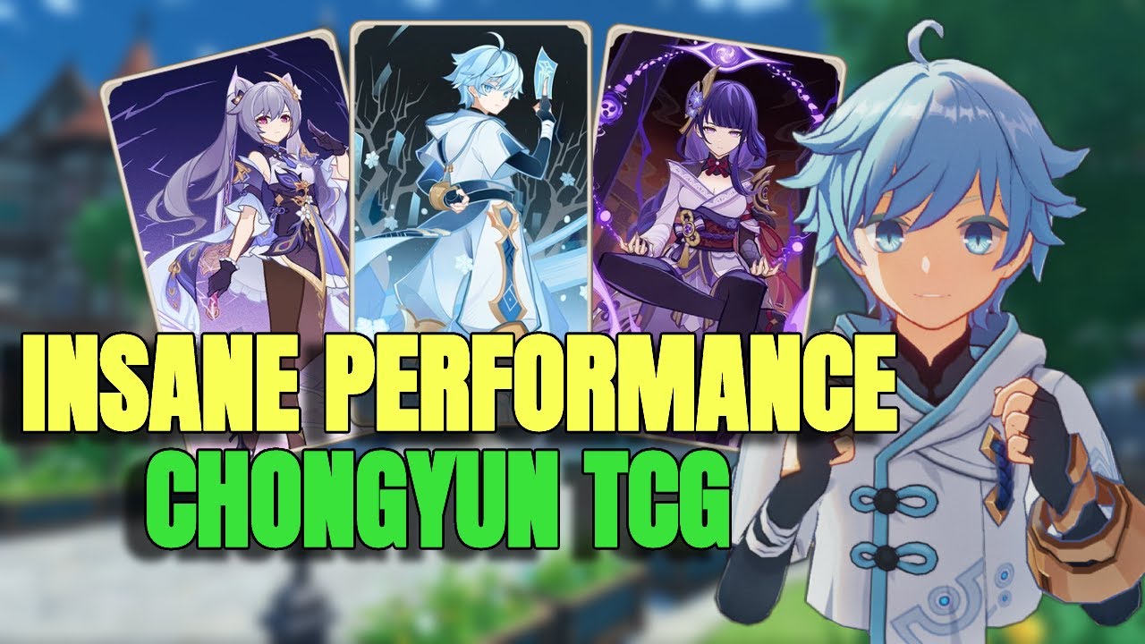 INSANE PERFORMANCE! Genius Invokation TCG - Genshin Impact Chongyun Best Deck | Zoms