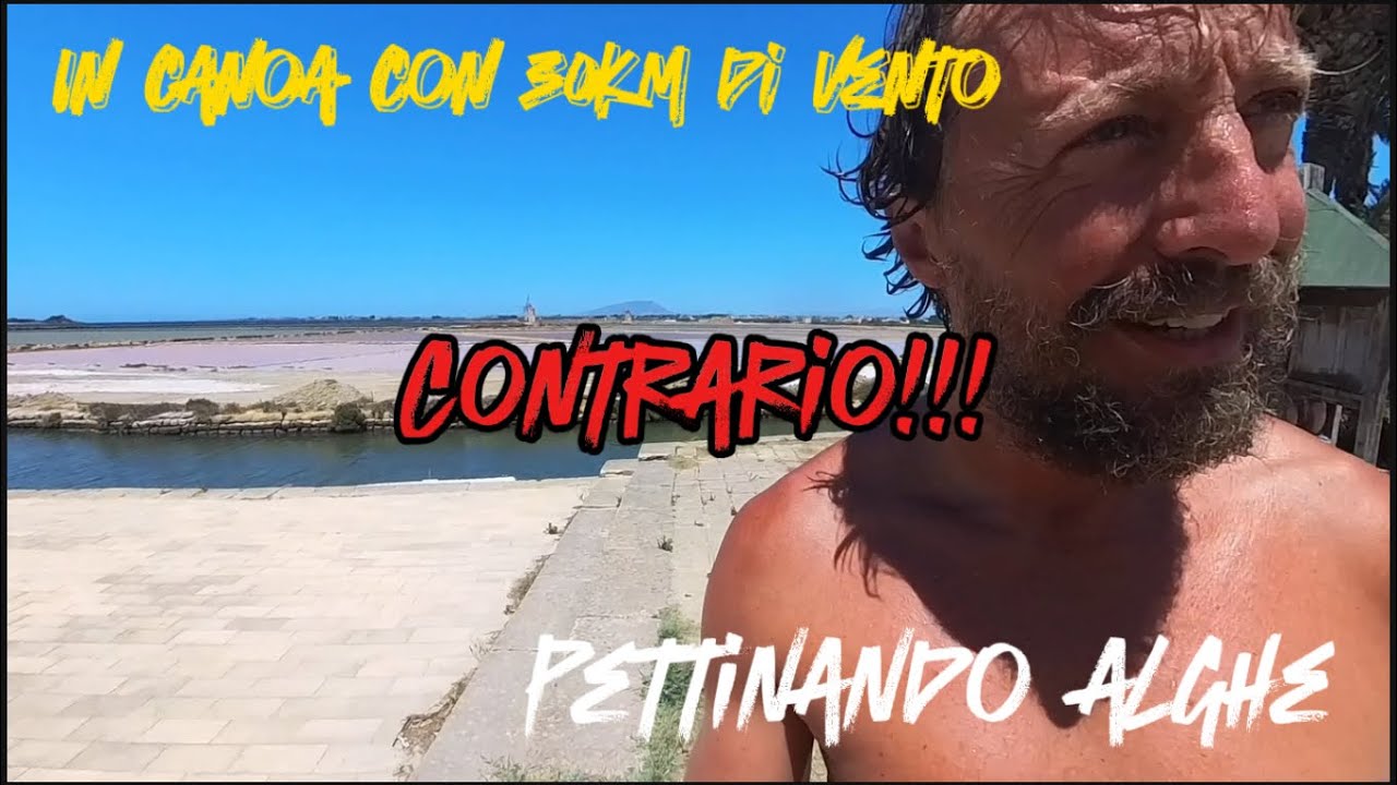 Avventura tra le saline 🛶dello Stagnone a Trapani con vento 🌬️ forte! E mare rosa.