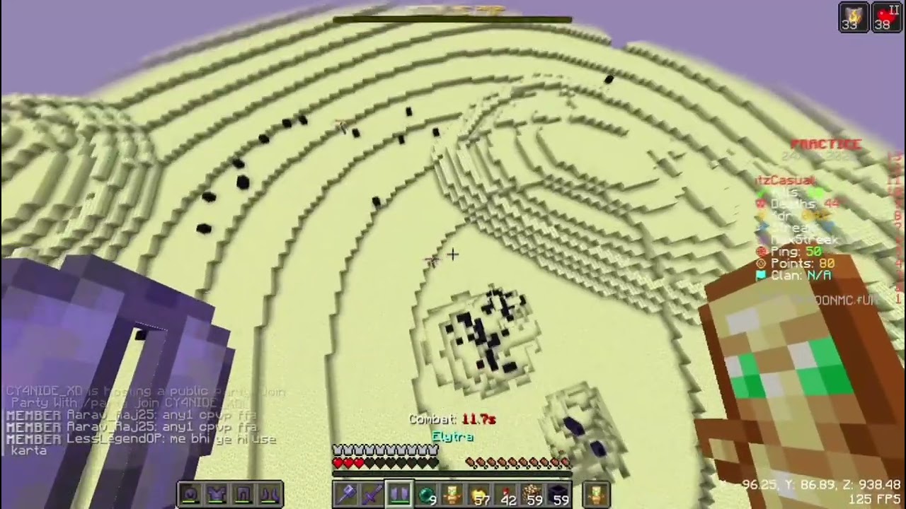 Chill pvp in India's best pvp server moonmc.fun