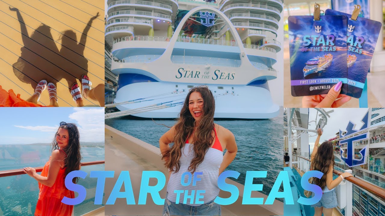 boarding the LARGEST cruise ship in the world?! FIRST ever Star of the Seas sailing!! 🌊