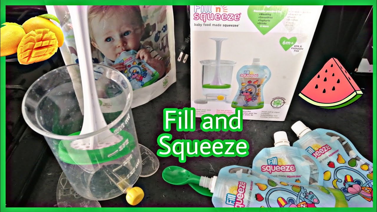 Papillas portátiles 😱|| Fill n Squeeze || RECETAS - RECOMENDACIÓN || Mamá Sandía 🍉
