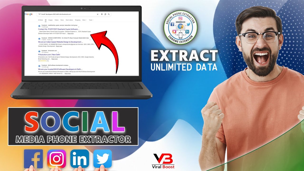 Instagram profile phone extractor social media phone number extractor