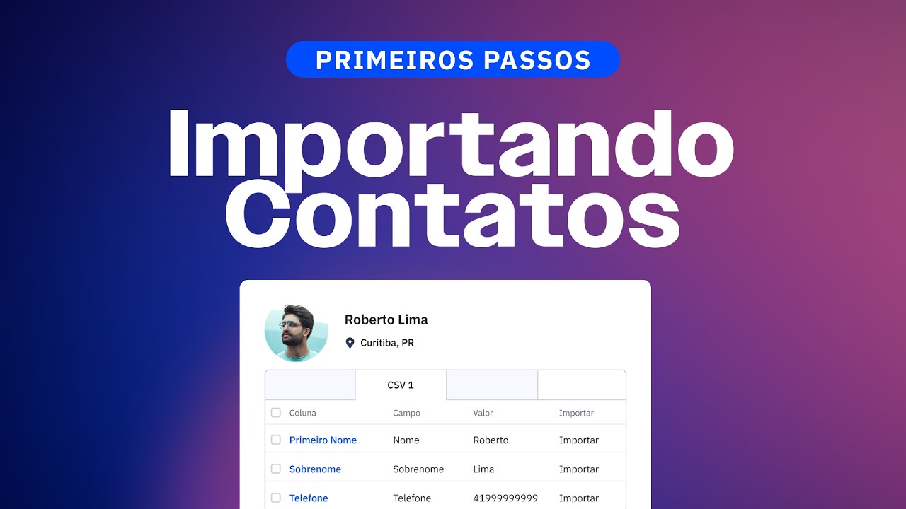 [Primeiros Passos] Como Importar Contatos