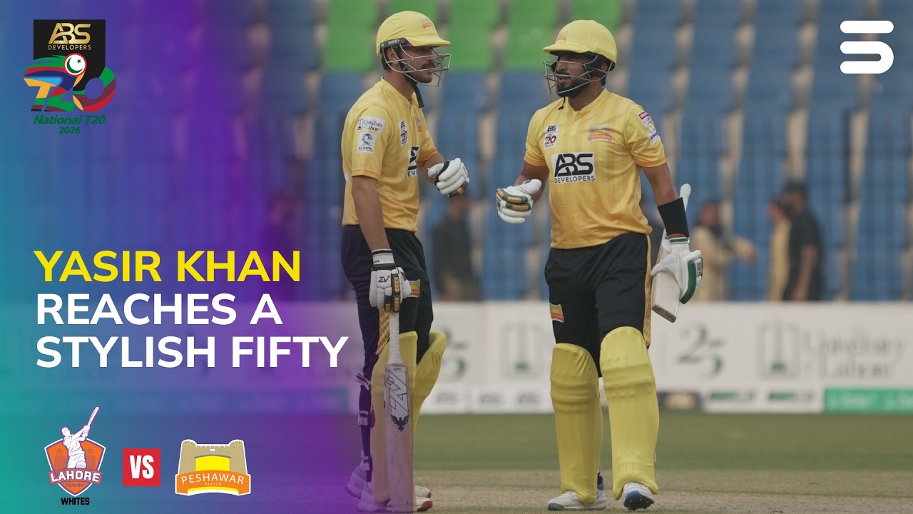 Yasir's Brilliant Fifty | Lahore vs Peshawar | M01| ABS Developers National T20 Cup 2026 | MZA1H